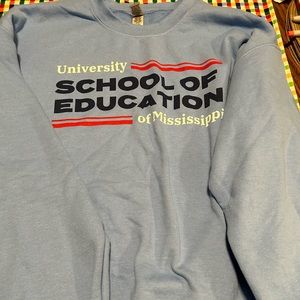 University of Mississippi school of education sweatshirt L